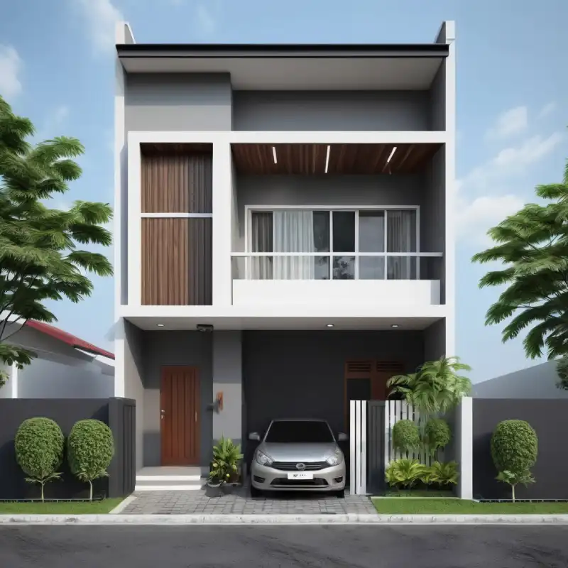 Desain rumah 5X10 2 Lantai