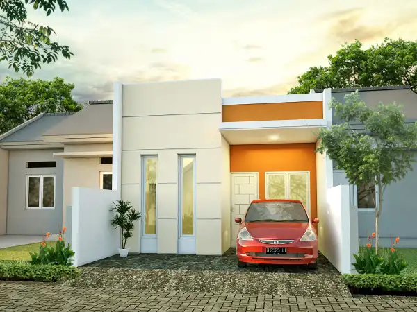 Desain rumah 5X10 dengan garasi