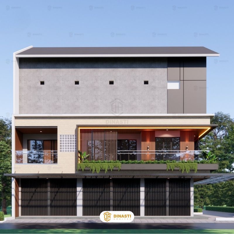 Desain rumah 6x12 2 lantai