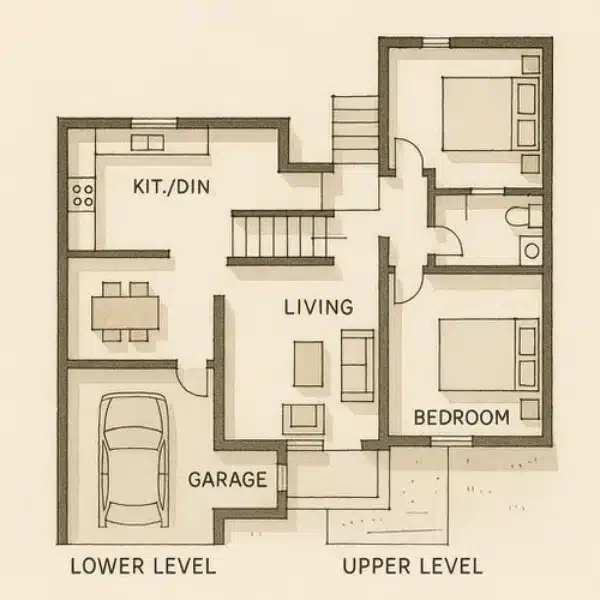 Denah Split Level: Solusi Kontur Tanah