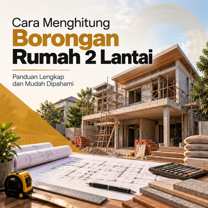 cara menghitung borongan rumah 2 lantai